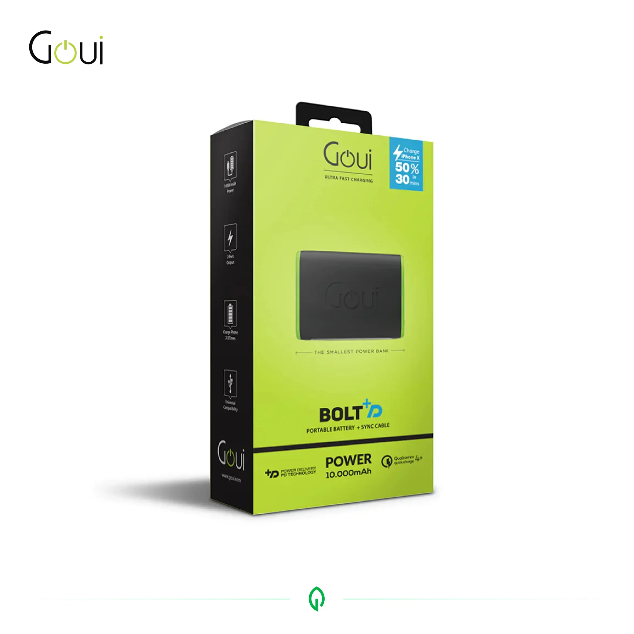 Goui Bolt - Mini PowerBank 10000 mAh